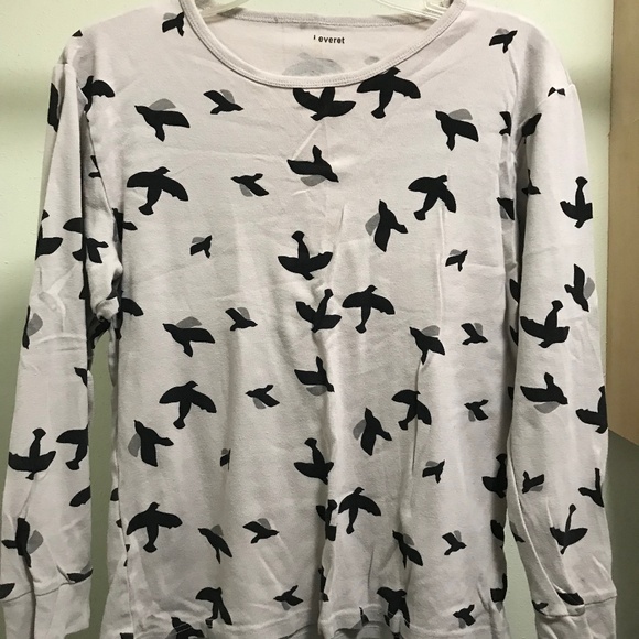 Leveret Gray and Black Bird Pattern Mens PJs Small Mens Runs Small - Picture 3 of 6